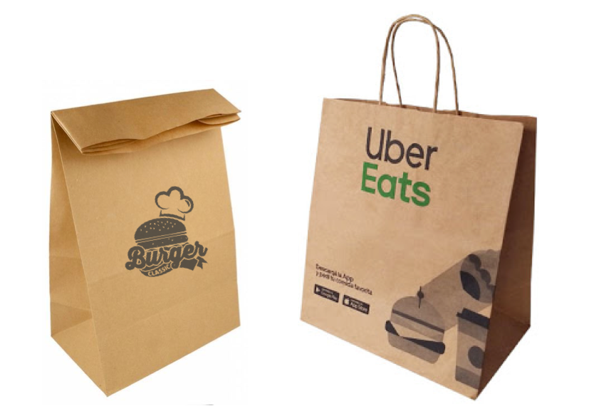 Bolsas personalizadas para restaurantes/delivery